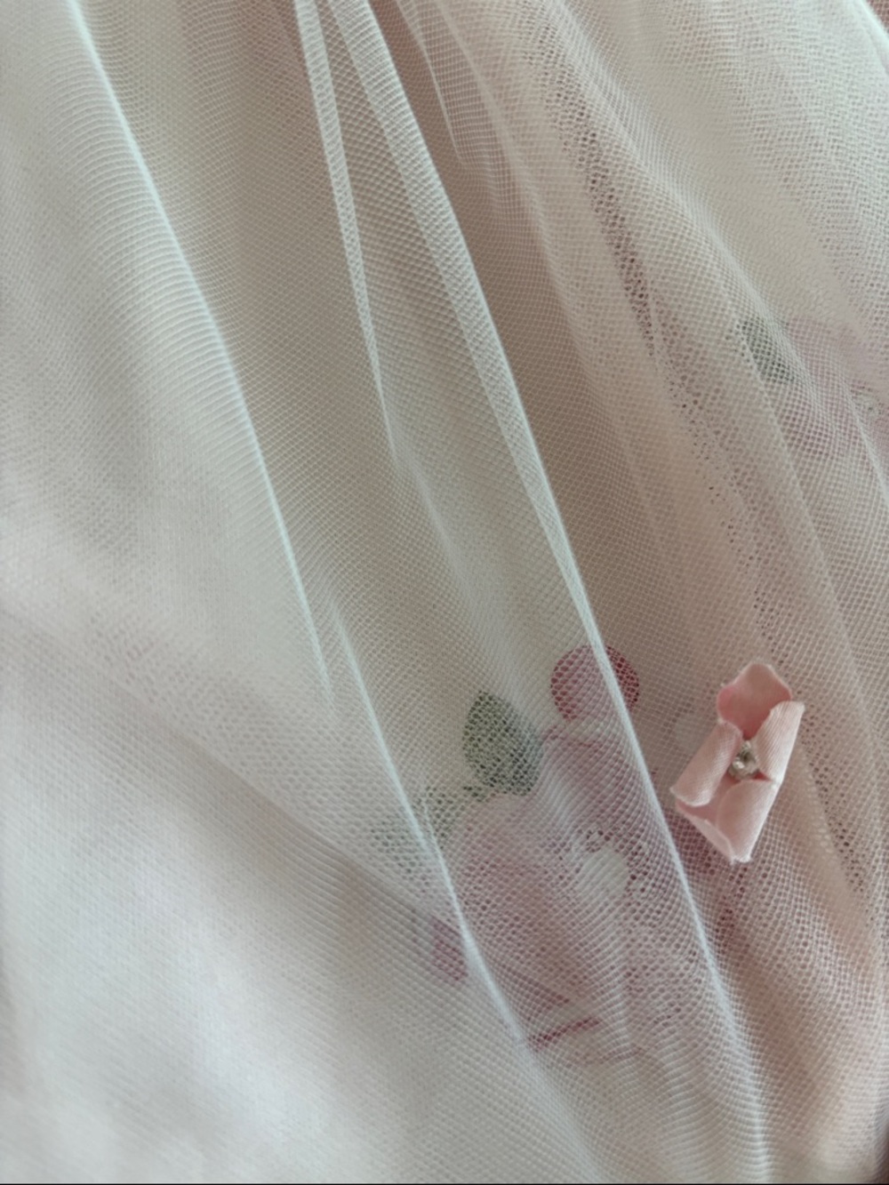 Lapin House Little Girl’s Pink Flowers Tulle Skirt - Picture 5 of 6